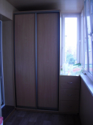 Встроенный шкаф-купе SHV144 на балкон