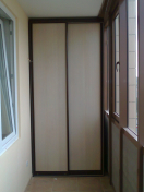 Встроенный шкаф-купе SHV143 на балкон